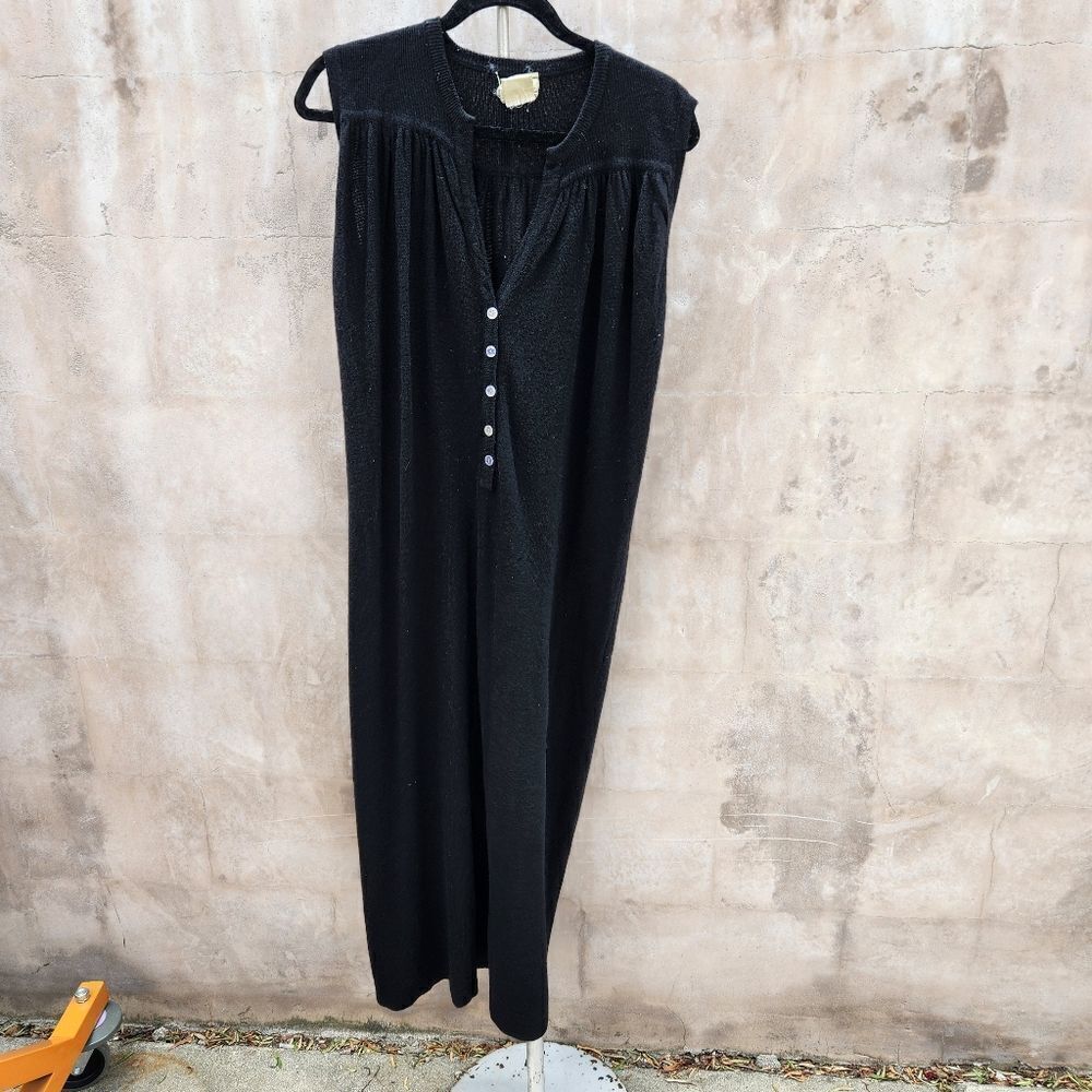 Mara vintage black cashmere sweater dress *flawed*